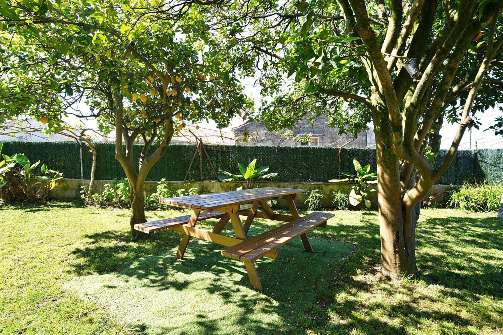 Casa Con Jardin En Vilanova De Arousa Pontevedra Exteriör bild